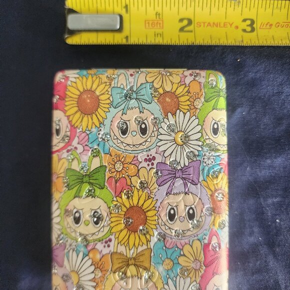 Labubu Monster makeup compact or pocket mirror with crystals NEW 3.5x2.5 inches - Picture 5 of 5